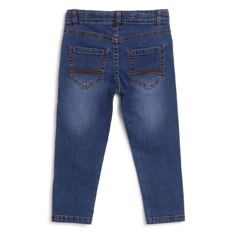 Boys Dark Blue Solid Jeans image number 1